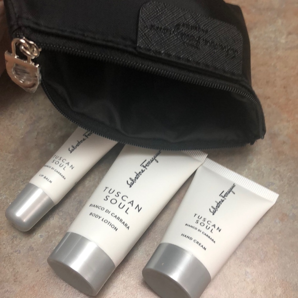 🆕 Ferragamo Cosmetics & Pouch Bag - Picture 8 of 9
